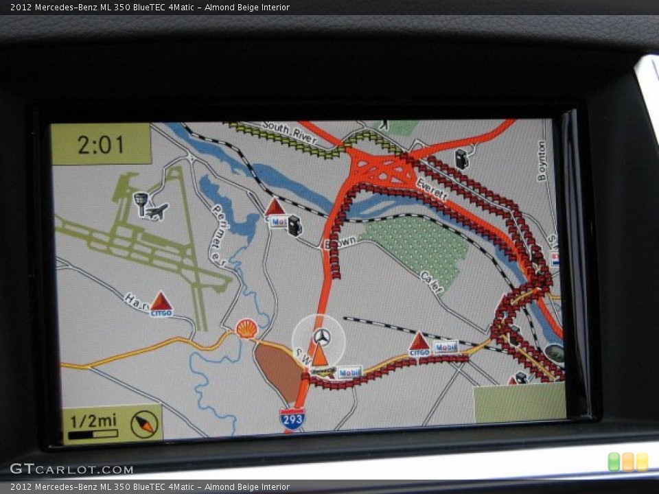 Almond Beige Interior Navigation for the 2012 Mercedes-Benz ML 350 BlueTEC 4Matic #55463129