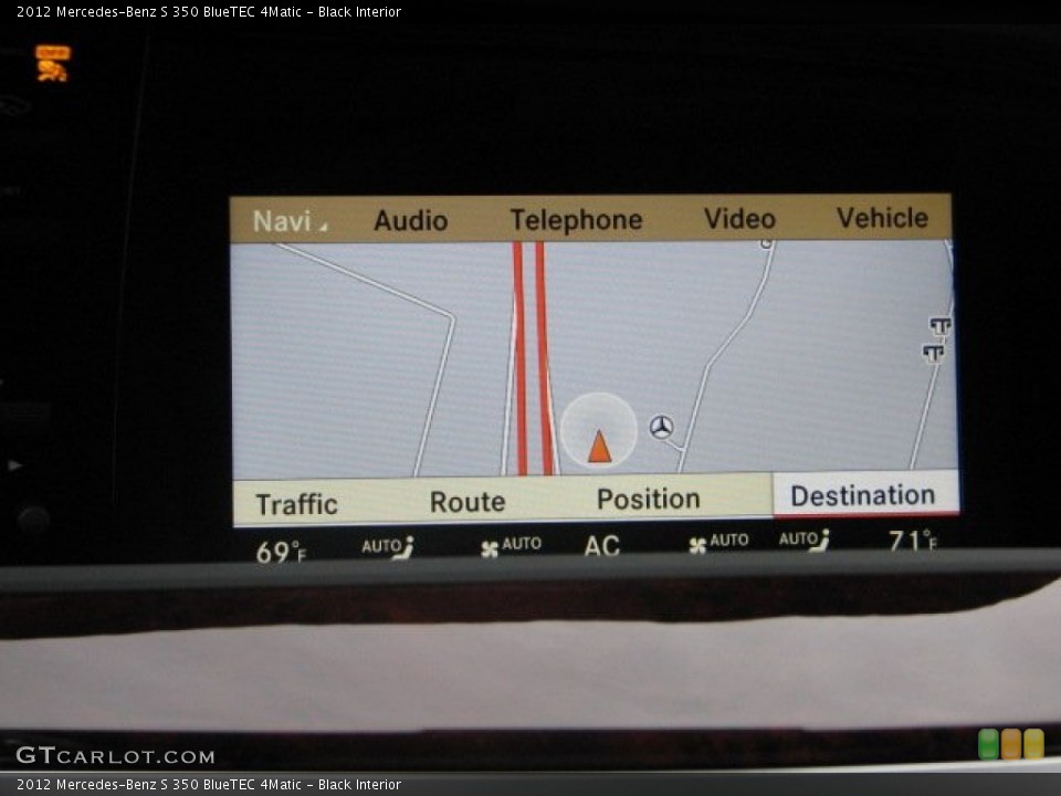 Black Interior Navigation for the 2012 Mercedes-Benz S 350 BlueTEC 4Matic #55463303