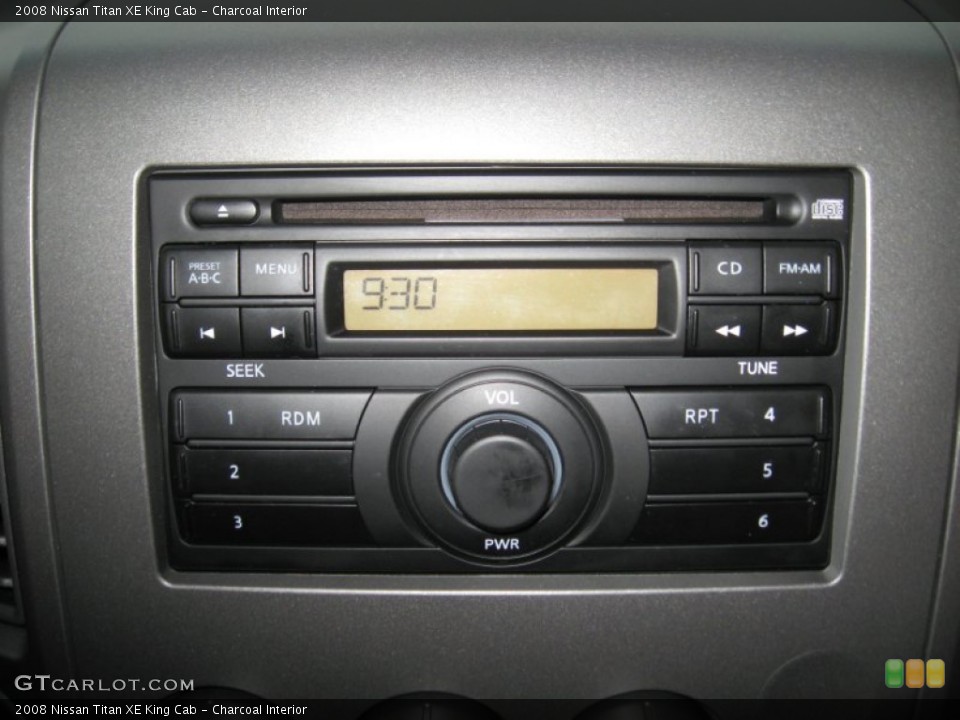 Charcoal Interior Audio System for the 2008 Nissan Titan XE King Cab #55463441