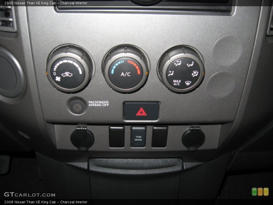 Charcoal Interior Controls for the 2008 Nissan Titan XE King Cab #55463450