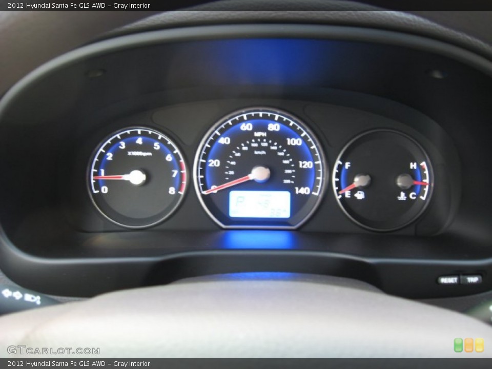 Gray Interior Gauges for the 2012 Hyundai Santa Fe GLS AWD #55463723