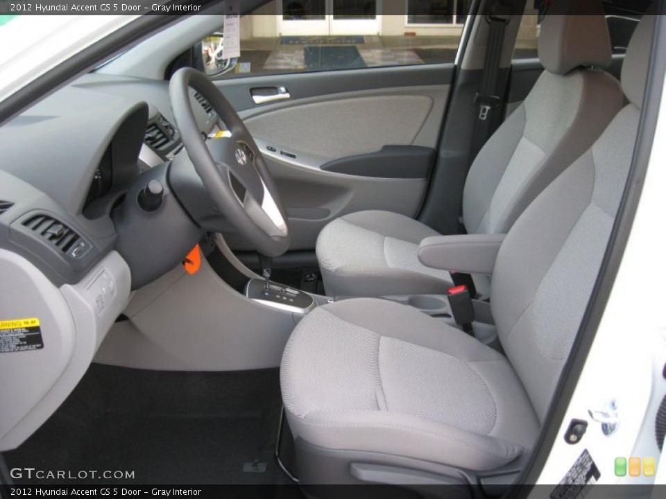 Gray Interior Photo for the 2012 Hyundai Accent GS 5 Door #55463840