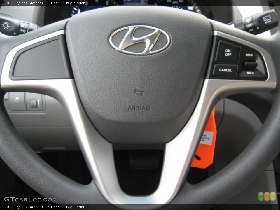 Gray Interior Controls for the 2012 Hyundai Accent GS 5 Door #55463960
