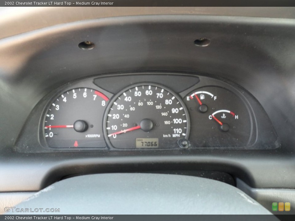 Medium Gray Interior Gauges for the 2002 Chevrolet Tracker LT Hard Top #55468805