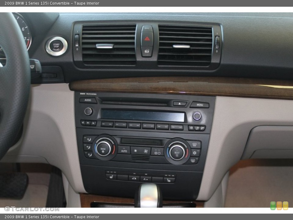 Taupe Interior Controls for the 2009 BMW 1 Series 135i Convertible #55469468