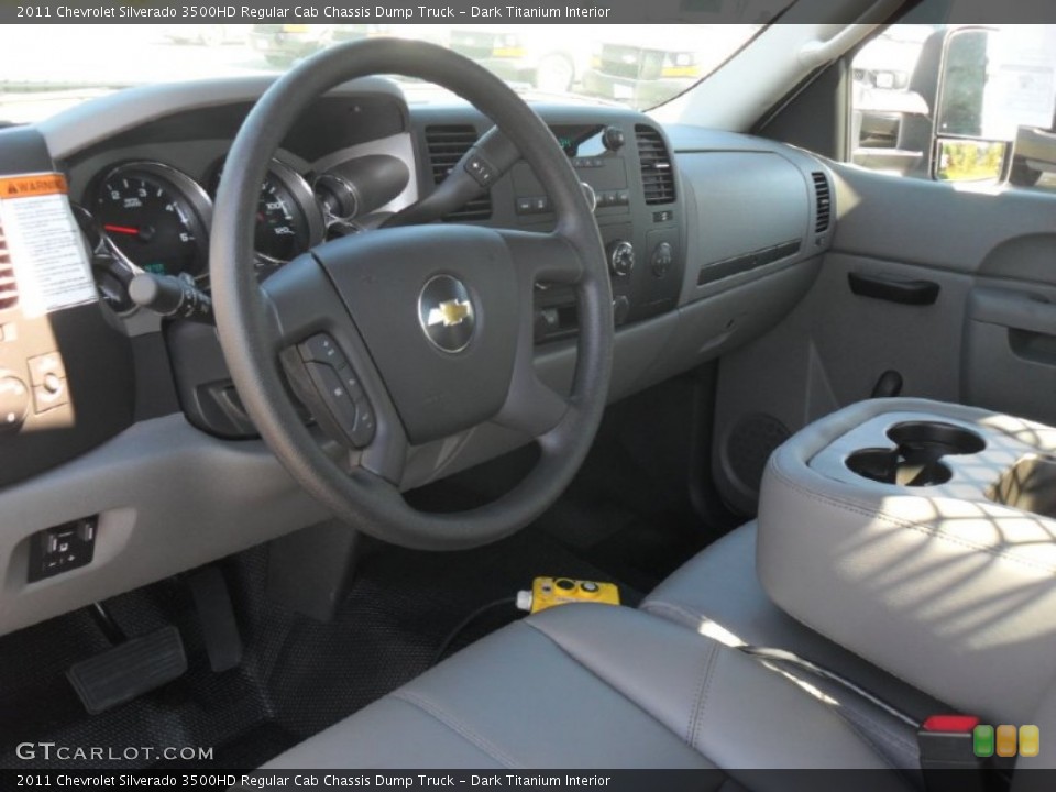 Dark Titanium Interior Photo for the 2011 Chevrolet Silverado 3500HD Regular Cab Chassis Dump Truck #55469726