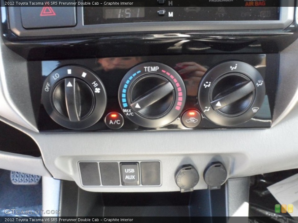 Graphite Interior Controls for the 2012 Toyota Tacoma V6 SR5 Prerunner Double Cab #55470095