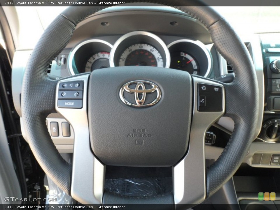 Graphite Interior Steering Wheel for the 2012 Toyota Tacoma V6 SR5 Prerunner Double Cab #55470110