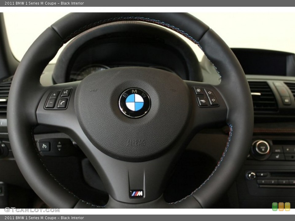 Black Interior Steering Wheel for the 2011 BMW 1 Series M Coupe #55470401