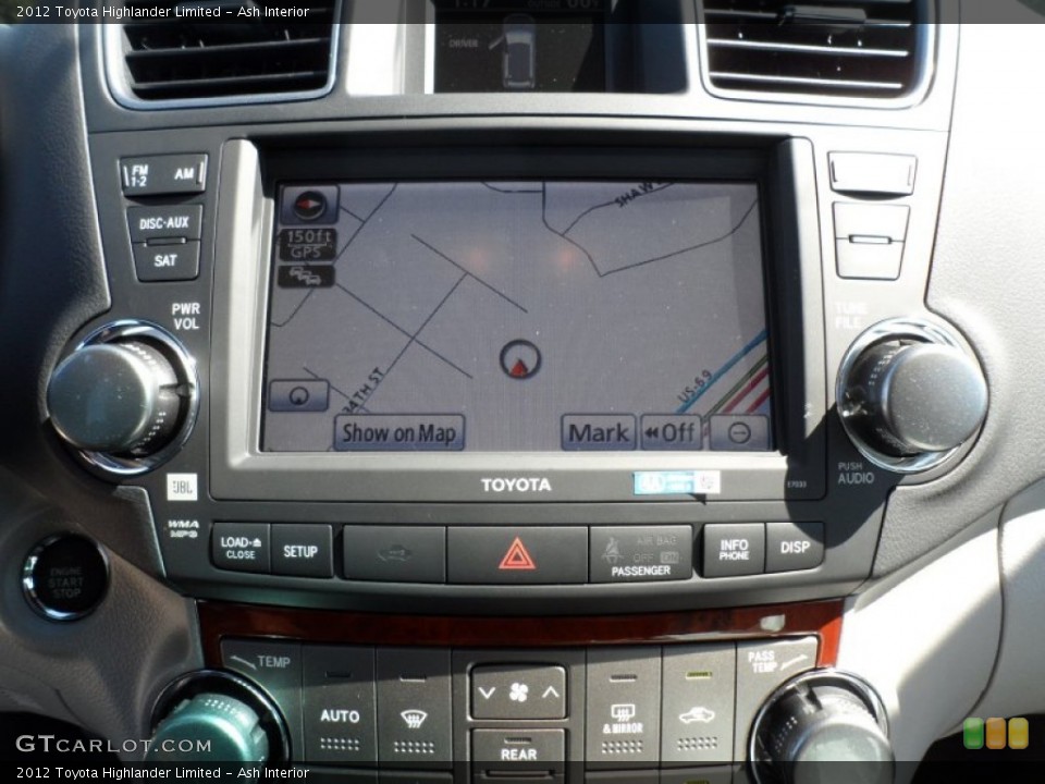 Ash Interior Navigation for the 2012 Toyota Highlander Limited #55470422