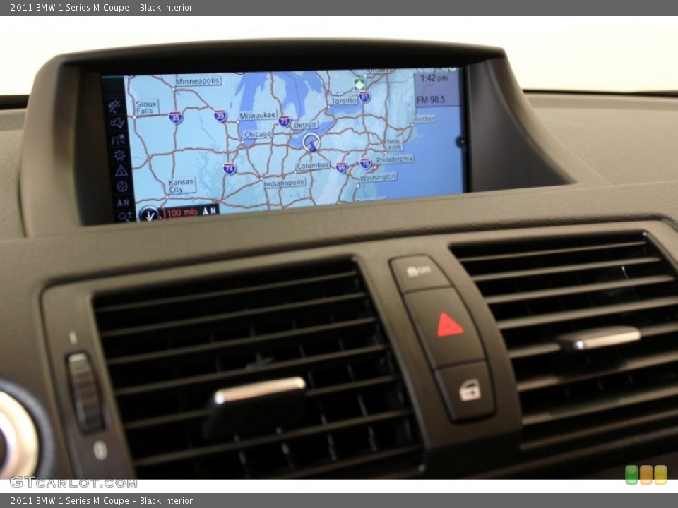 Black Interior Navigation for the 2011 BMW 1 Series M Coupe #55470443