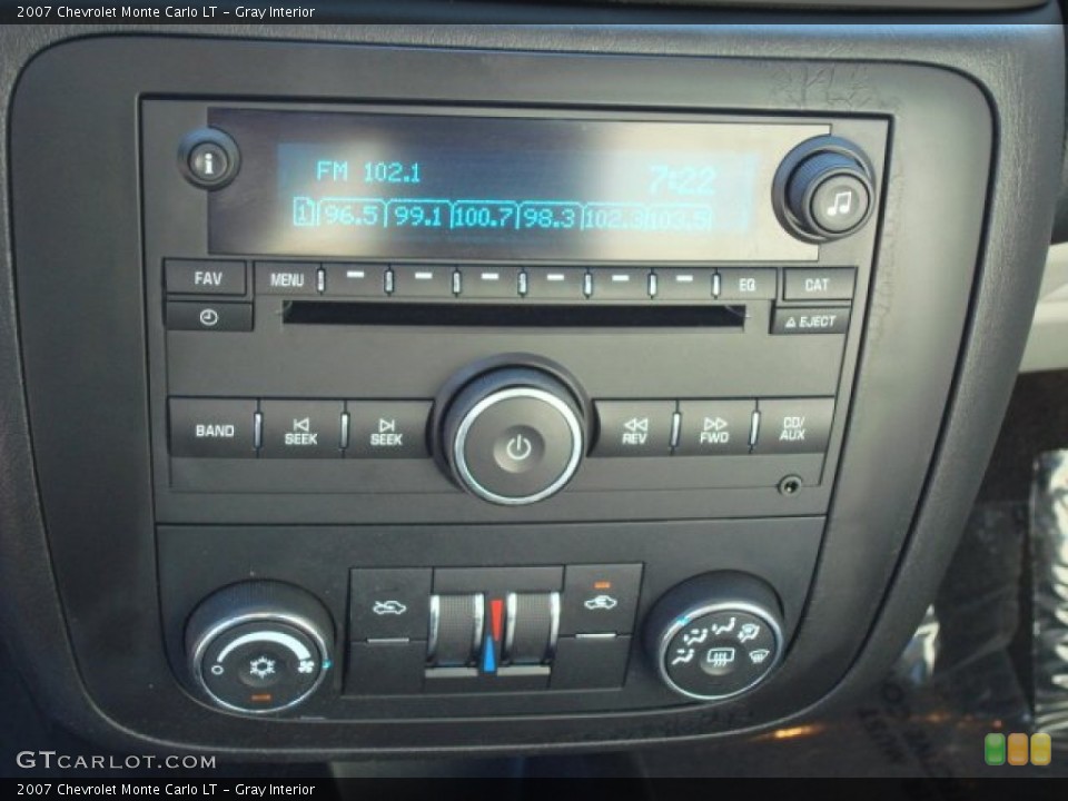 Gray Interior Audio System for the 2007 Chevrolet Monte Carlo LT #55472027