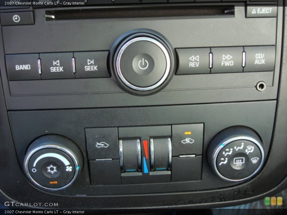 Gray Interior Controls for the 2007 Chevrolet Monte Carlo LT #55472035