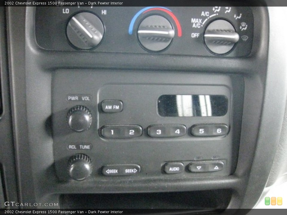 Dark Pewter Interior Audio System for the 2002 Chevrolet Express 1500 Passenger Van #55475343