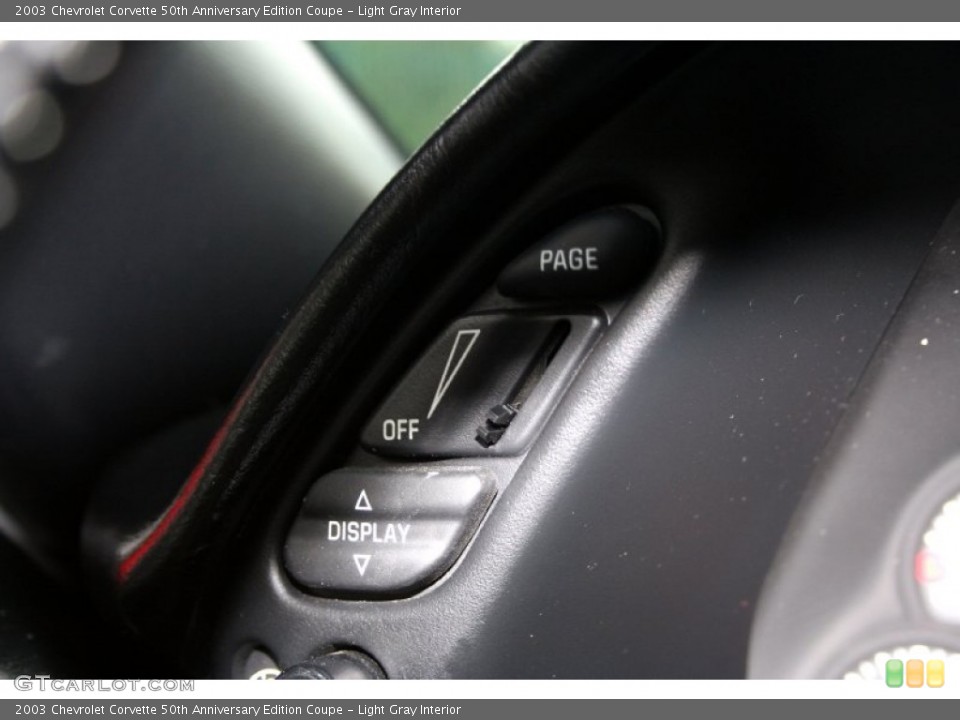 Light Gray Interior Controls for the 2003 Chevrolet Corvette 50th Anniversary Edition Coupe #55476050