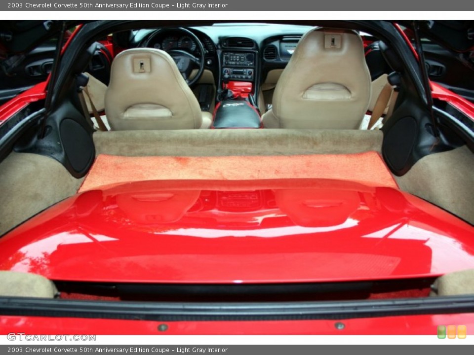 Light Gray Interior Trunk for the 2003 Chevrolet Corvette 50th Anniversary Edition Coupe #55476156