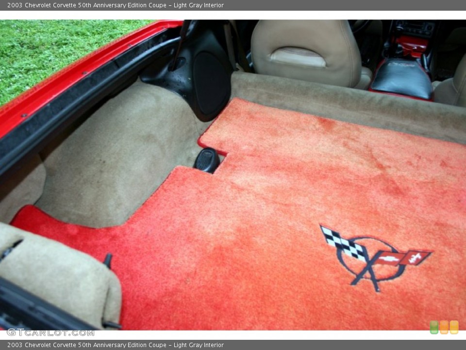 Light Gray Interior Trunk for the 2003 Chevrolet Corvette 50th Anniversary Edition Coupe #55476202