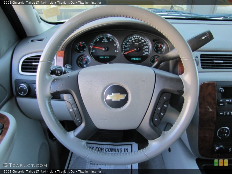 Light Titanium/Dark Titanium Interior Steering Wheel for the 2008 Chevrolet Tahoe LT 4x4 #55476638