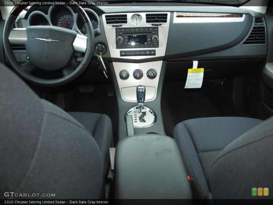 Dark Slate Gray Interior Dashboard for the 2010 Chrysler Sebring Limited Sedan #55477652