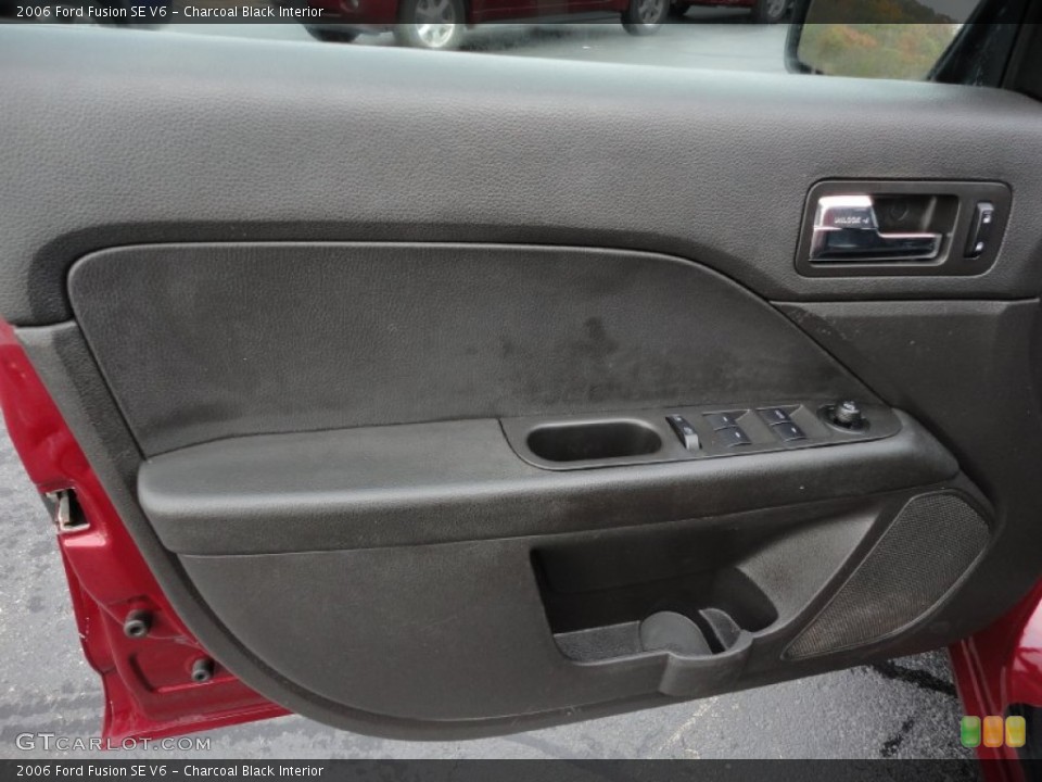 Charcoal Black Interior Door Panel for the 2006 Ford Fusion SE V6 #55478199