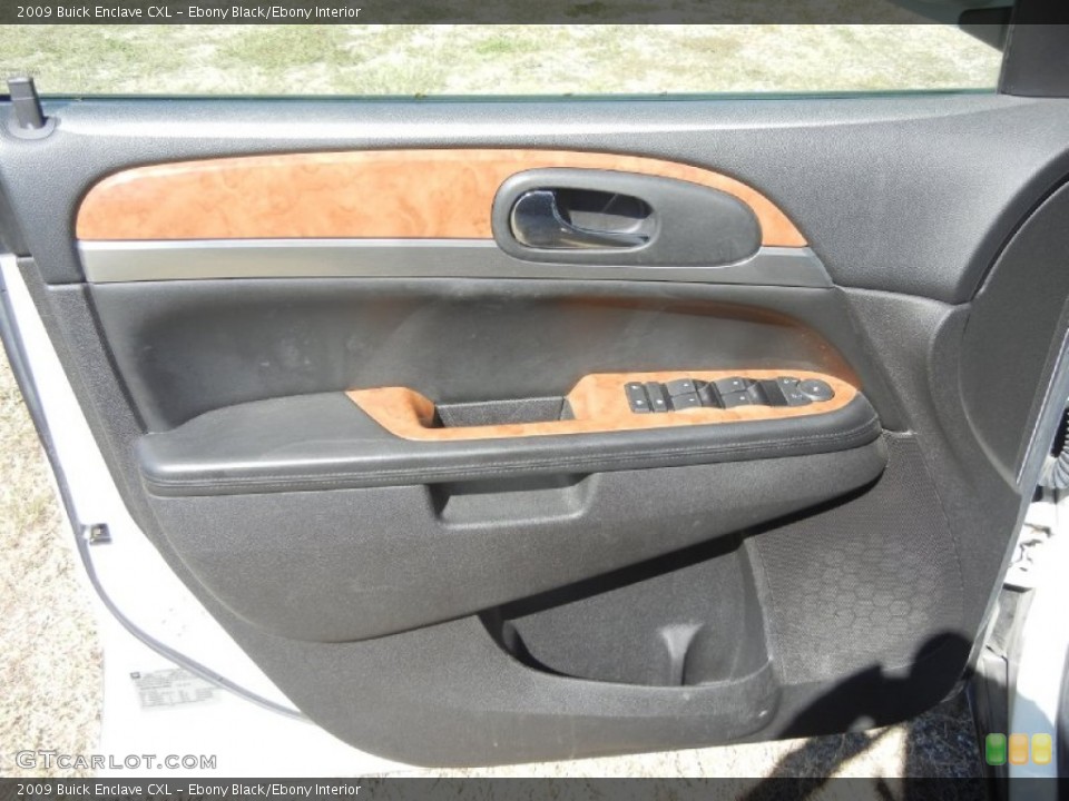 Ebony Black/Ebony Interior Door Panel for the 2009 Buick Enclave CXL #55478753