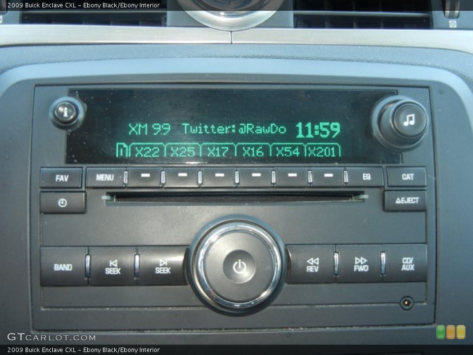 Ebony Black/Ebony Interior Audio System for the 2009 Buick Enclave CXL #55478807