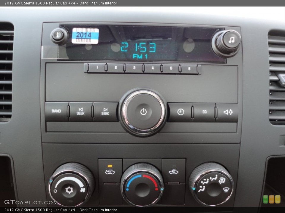 Dark Titanium Interior Audio System for the 2012 GMC Sierra 1500 Regular Cab 4x4 #55478978