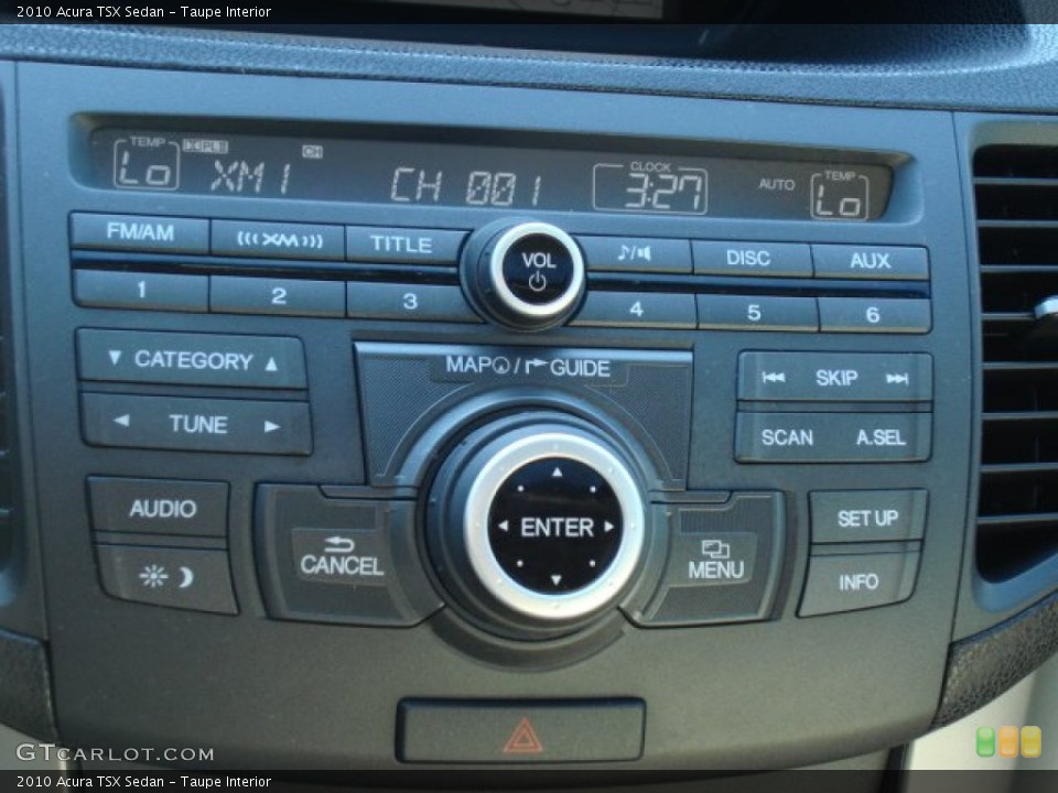 Taupe Interior Controls for the 2010 Acura TSX Sedan #55479221