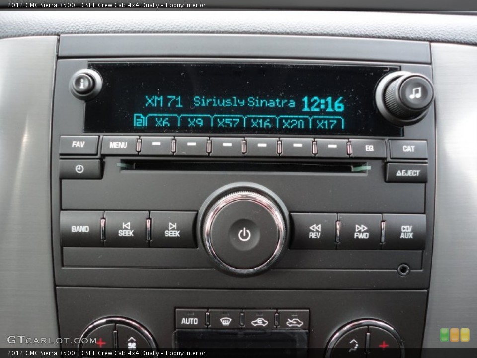Ebony Interior Audio System for the 2012 GMC Sierra 3500HD SLT Crew Cab 4x4 Dually #55479346