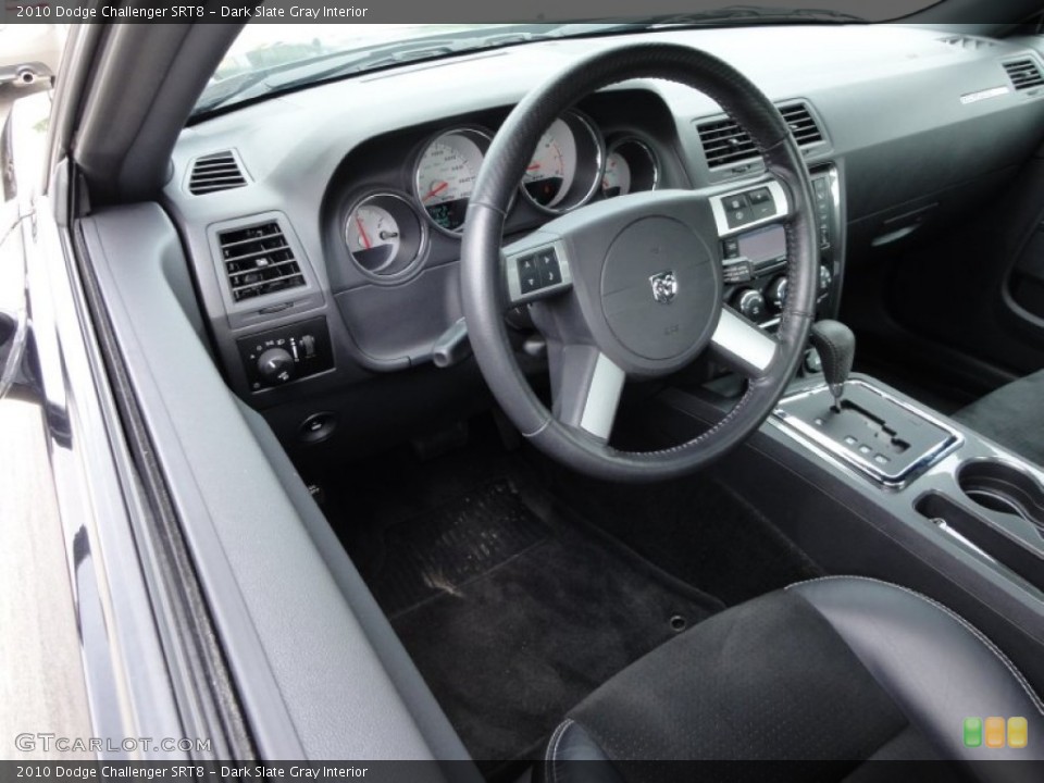 Dark Slate Gray Interior Steering Wheel for the 2010 Dodge Challenger SRT8 #55481314