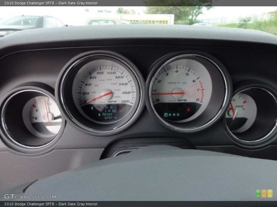 Dark Slate Gray Interior Gauges for the 2010 Dodge Challenger SRT8 #55481612