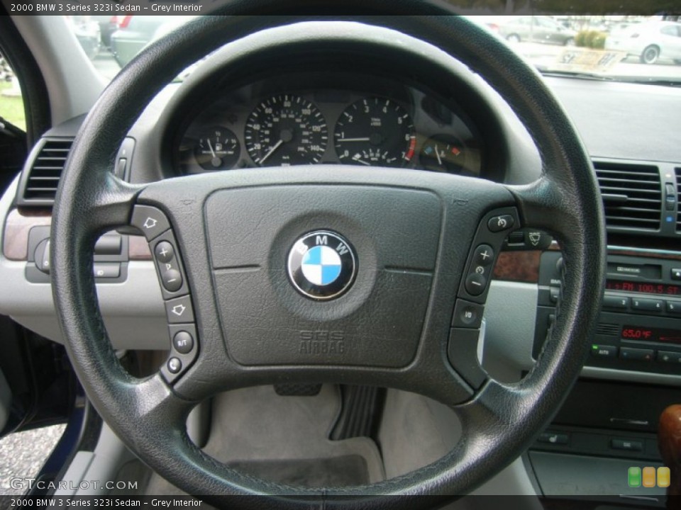 Grey Interior Steering Wheel for the 2000 BMW 3 Series 323i Sedan #55482074