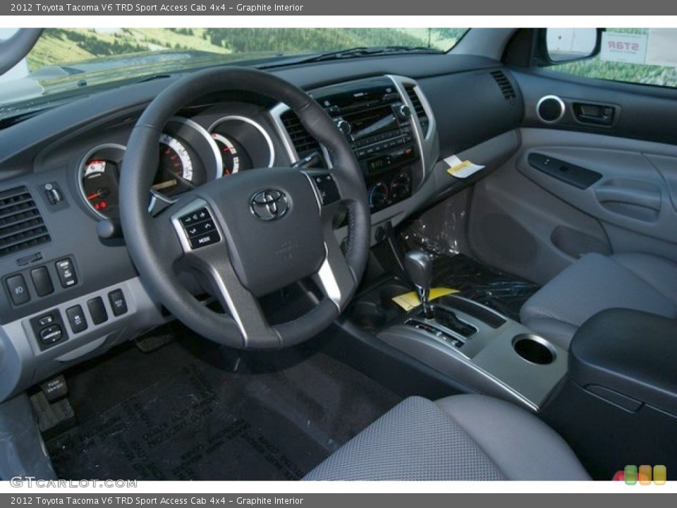 Graphite Interior Photo for the 2012 Toyota Tacoma V6 TRD Sport Access Cab 4x4 #55483793