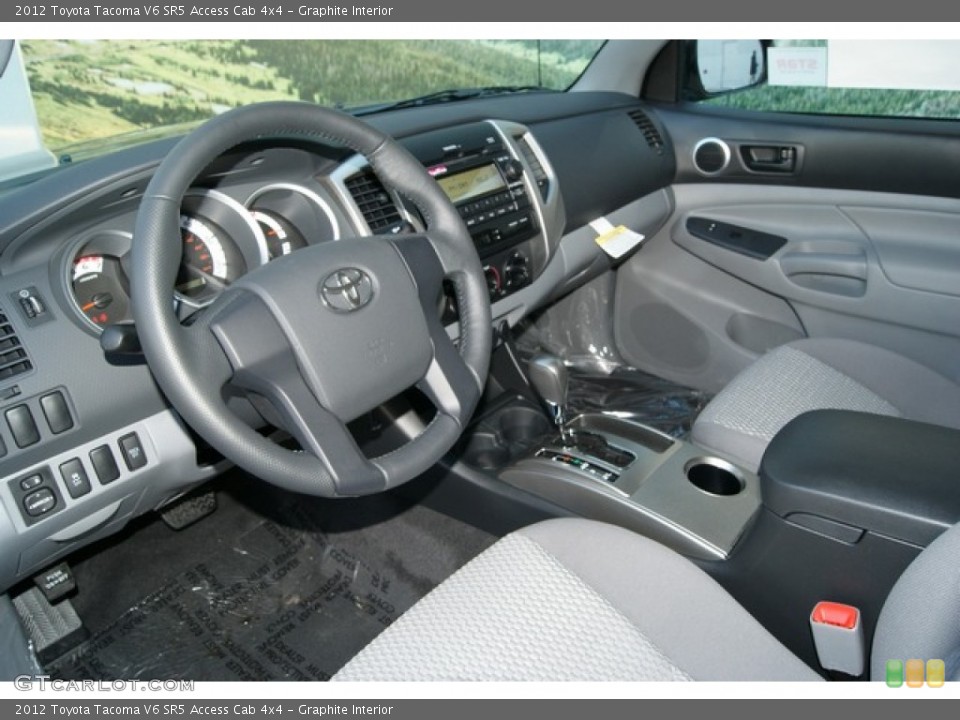 Graphite Interior Photo for the 2012 Toyota Tacoma V6 SR5 Access Cab 4x4 #55484072