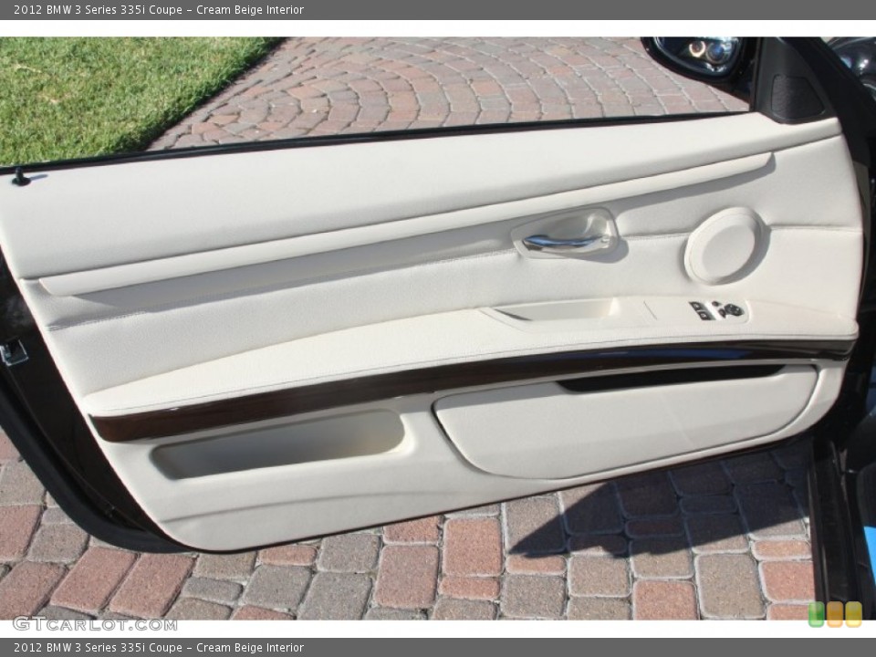 Cream Beige Interior Door Panel for the 2012 BMW 3 Series 335i Coupe #55484456