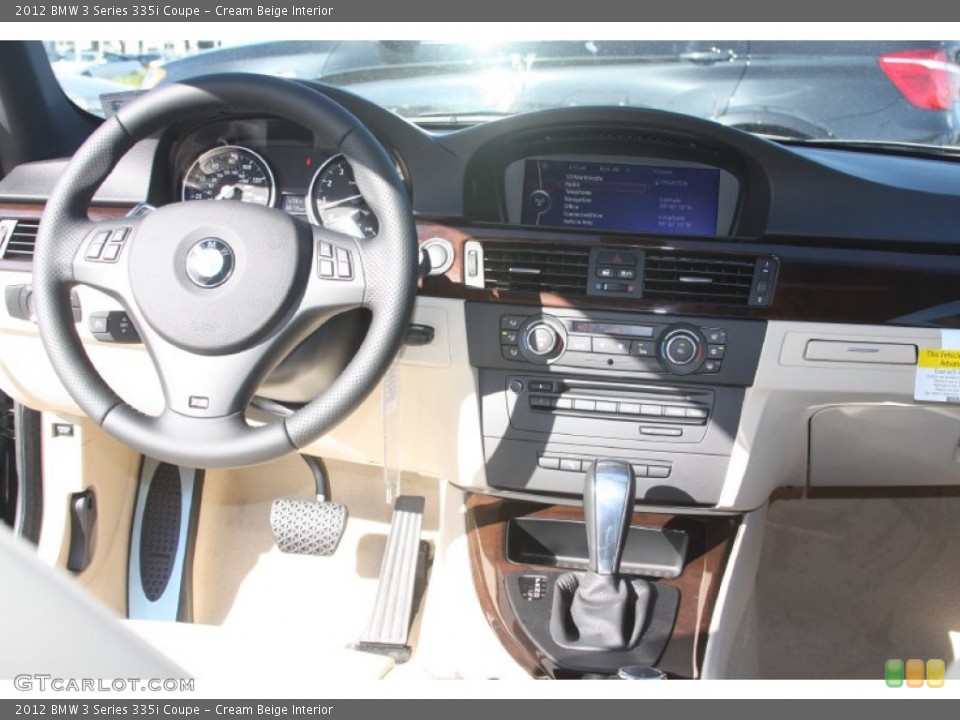 Cream Beige Interior Dashboard for the 2012 BMW 3 Series 335i Coupe #55484510