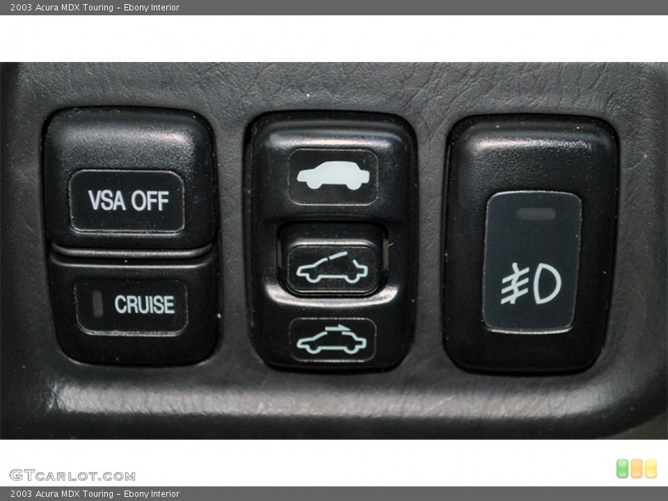 Ebony Interior Controls for the 2003 Acura MDX Touring #55485188