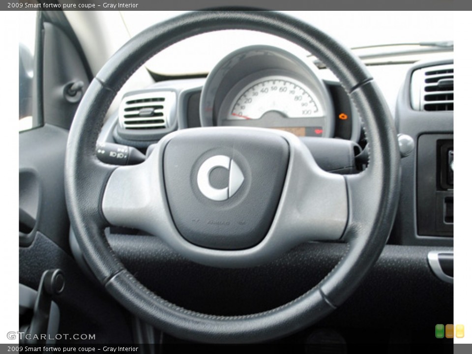 Gray Interior Steering Wheel for the 2009 Smart fortwo pure coupe #55486145