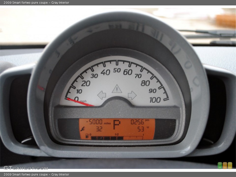 Gray Interior Gauges for the 2009 Smart fortwo pure coupe #55486154