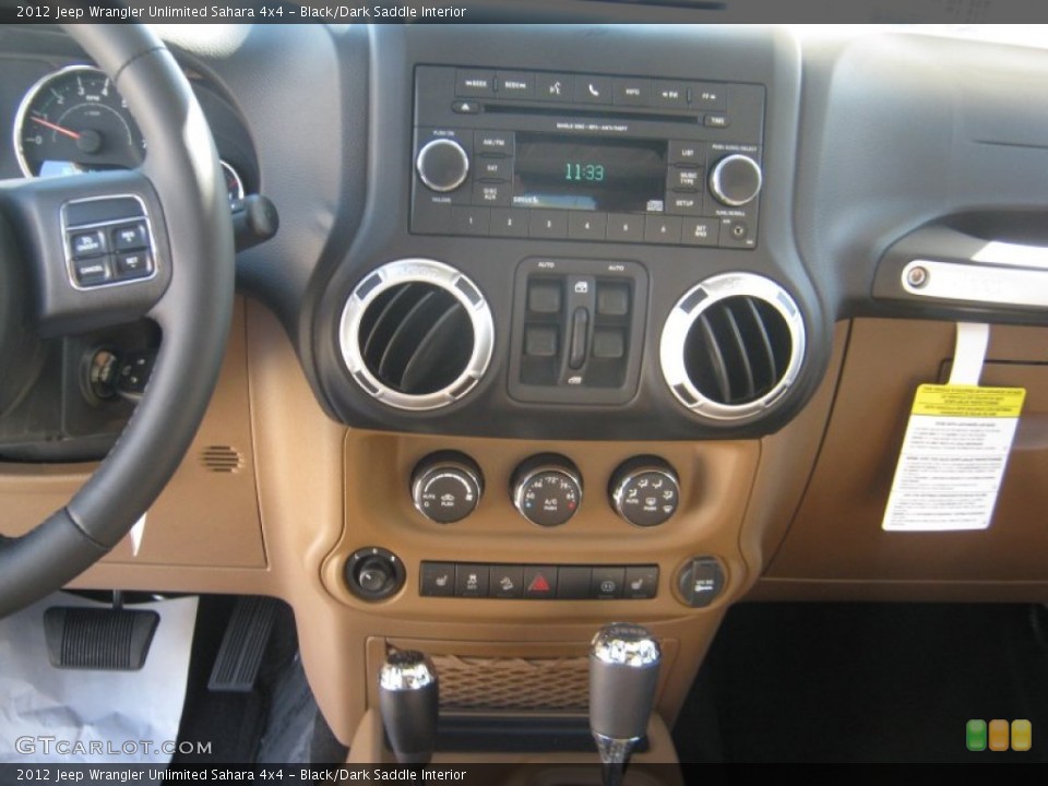 Black/Dark Saddle Interior Controls for the 2012 Jeep Wrangler Unlimited Sahara 4x4 #55486217