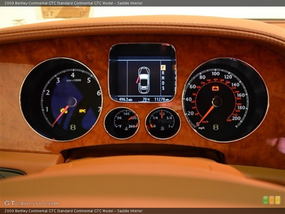 Saddle Interior Gauges for the 2009 Bentley Continental GTC  #55486469