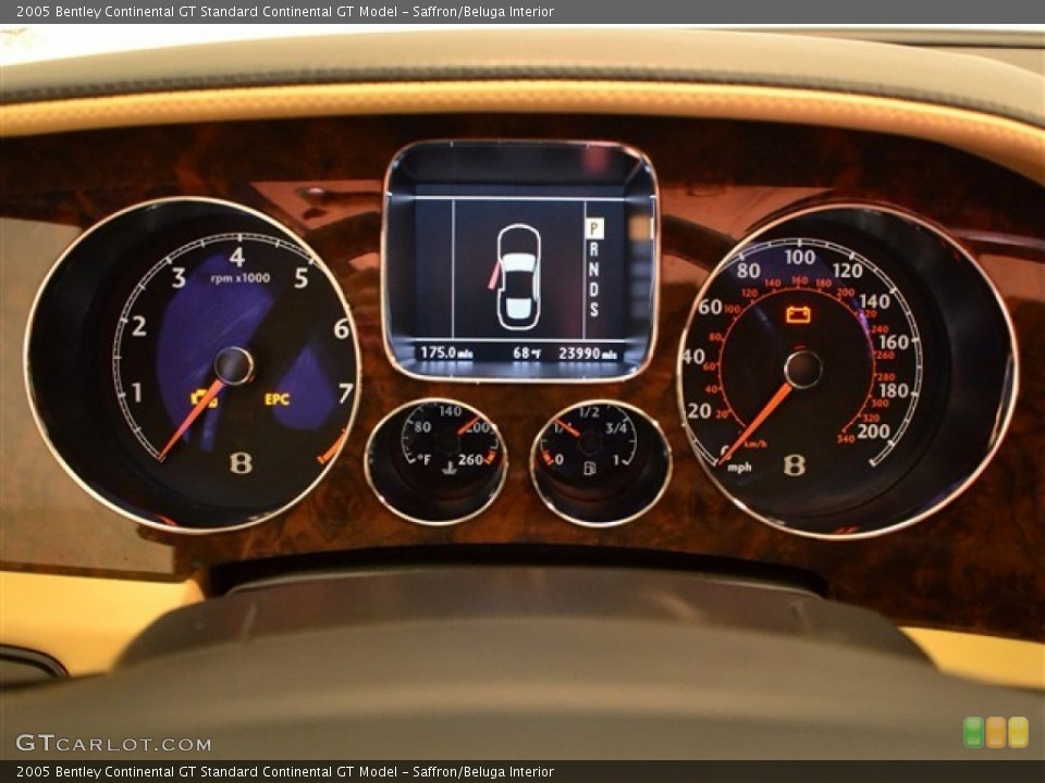 Saffron/Beluga Interior Gauges for the 2005 Bentley Continental GT  #55486721
