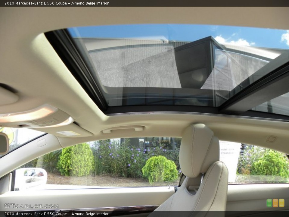 Almond Beige Interior Sunroof for the 2010 Mercedes-Benz E 550 Coupe #55486907