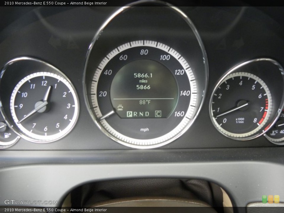 Almond Beige Interior Gauges for the 2010 Mercedes-Benz E 550 Coupe #55486952