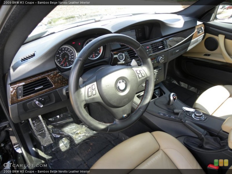 Bamboo Beige Novillo Leather Interior Dashboard for the 2009 BMW M3 Coupe #55487039