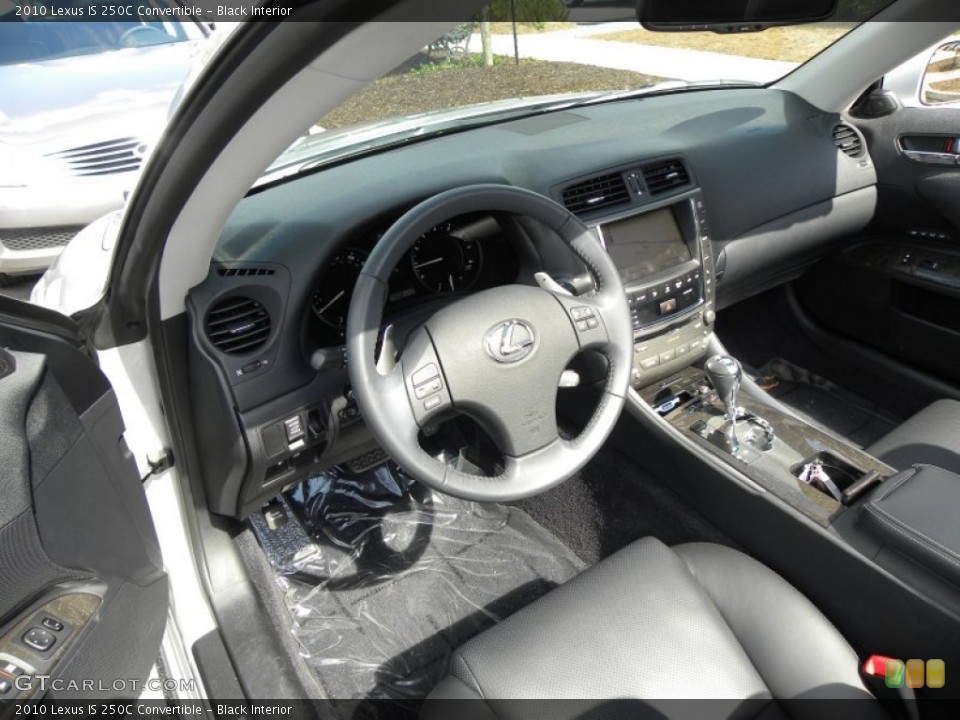Black Interior Dashboard for the 2010 Lexus IS 250C Convertible #55487102
