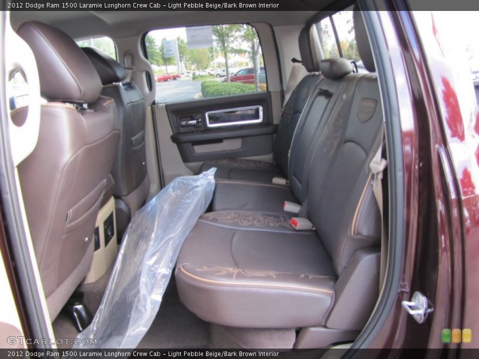 Light Pebble Beige/Bark Brown Interior Photo for the 2012 Dodge Ram 1500 Laramie Longhorn Crew Cab #55488524