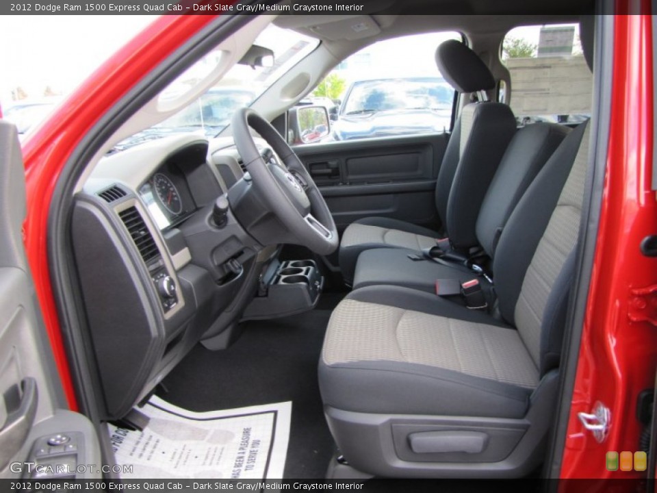 Dark Slate Gray/Medium Graystone Interior Photo for the 2012 Dodge Ram 1500 Express Quad Cab #55488637