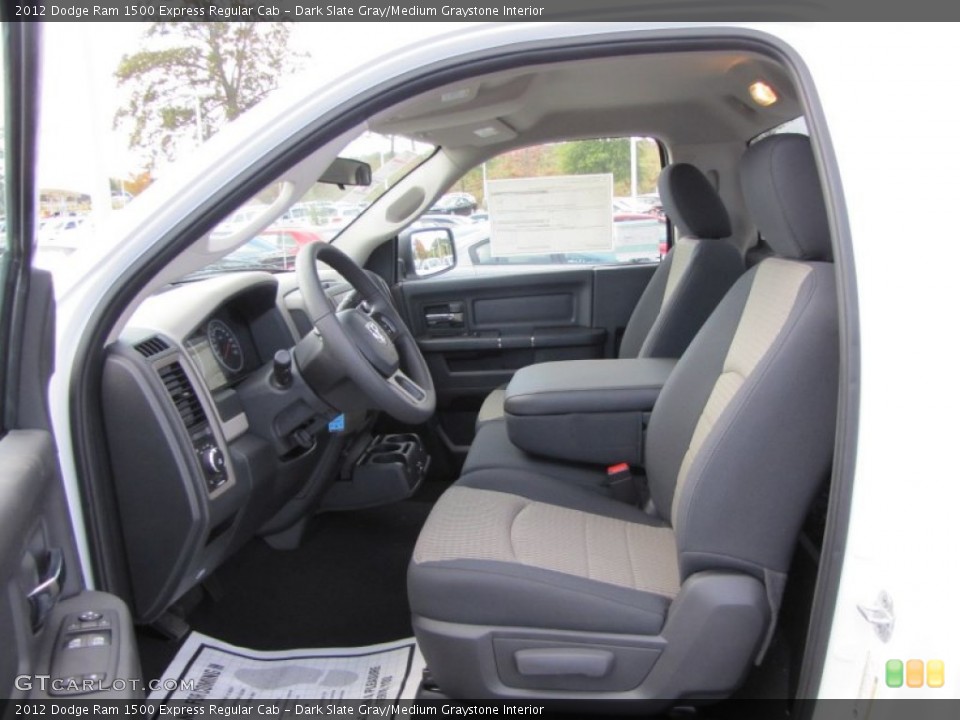 Dark Slate Gray/Medium Graystone Interior Photo for the 2012 Dodge Ram 1500 Express Regular Cab #55488754