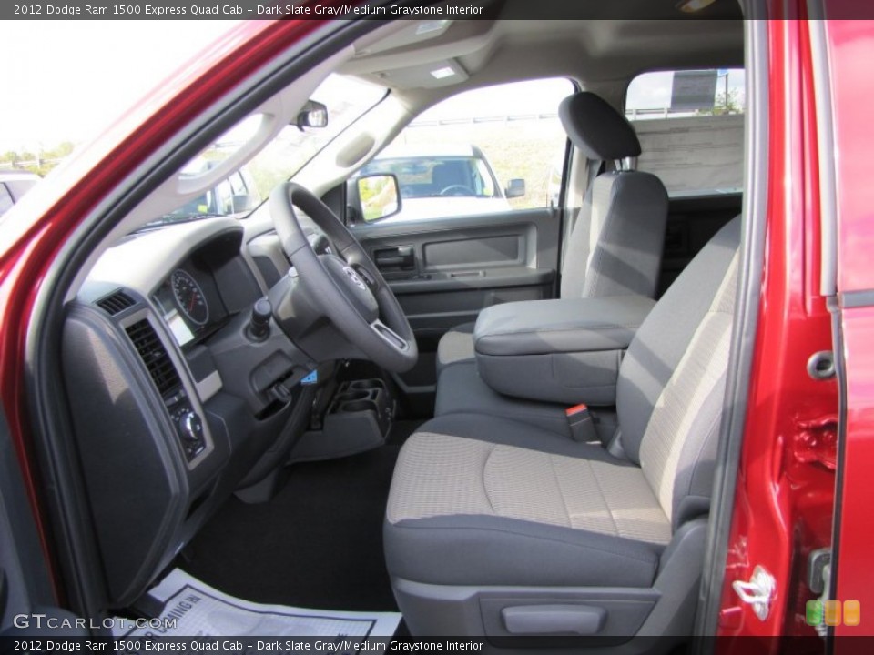 Dark Slate Gray/Medium Graystone Interior Photo for the 2012 Dodge Ram 1500 Express Quad Cab #55488848